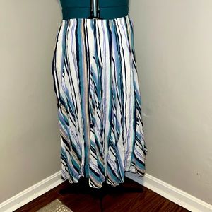 Cotton Crinkle Maxi Skirt, 18w